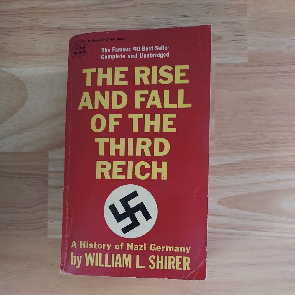Vintage The Rise and Fall of the Third Reich William Shirer Nazi Germany WWII